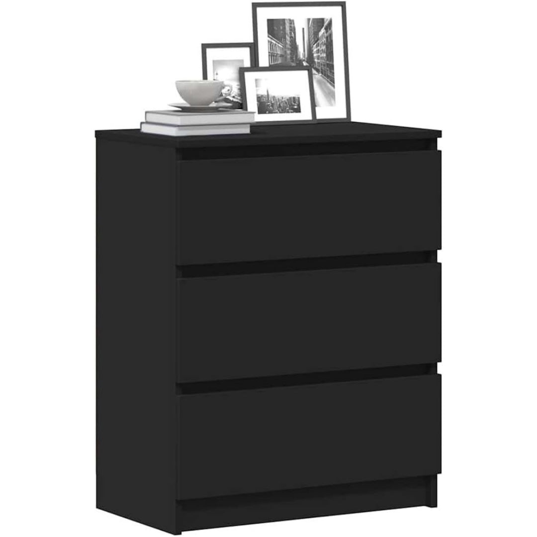 Le charme du rangement avec ce commode avec portes, avec etageres, coloris bois naturel
