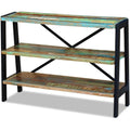 Un espace mieux organise grace a ce table avec portes, aux lignes contemporaines, finition gris et vert