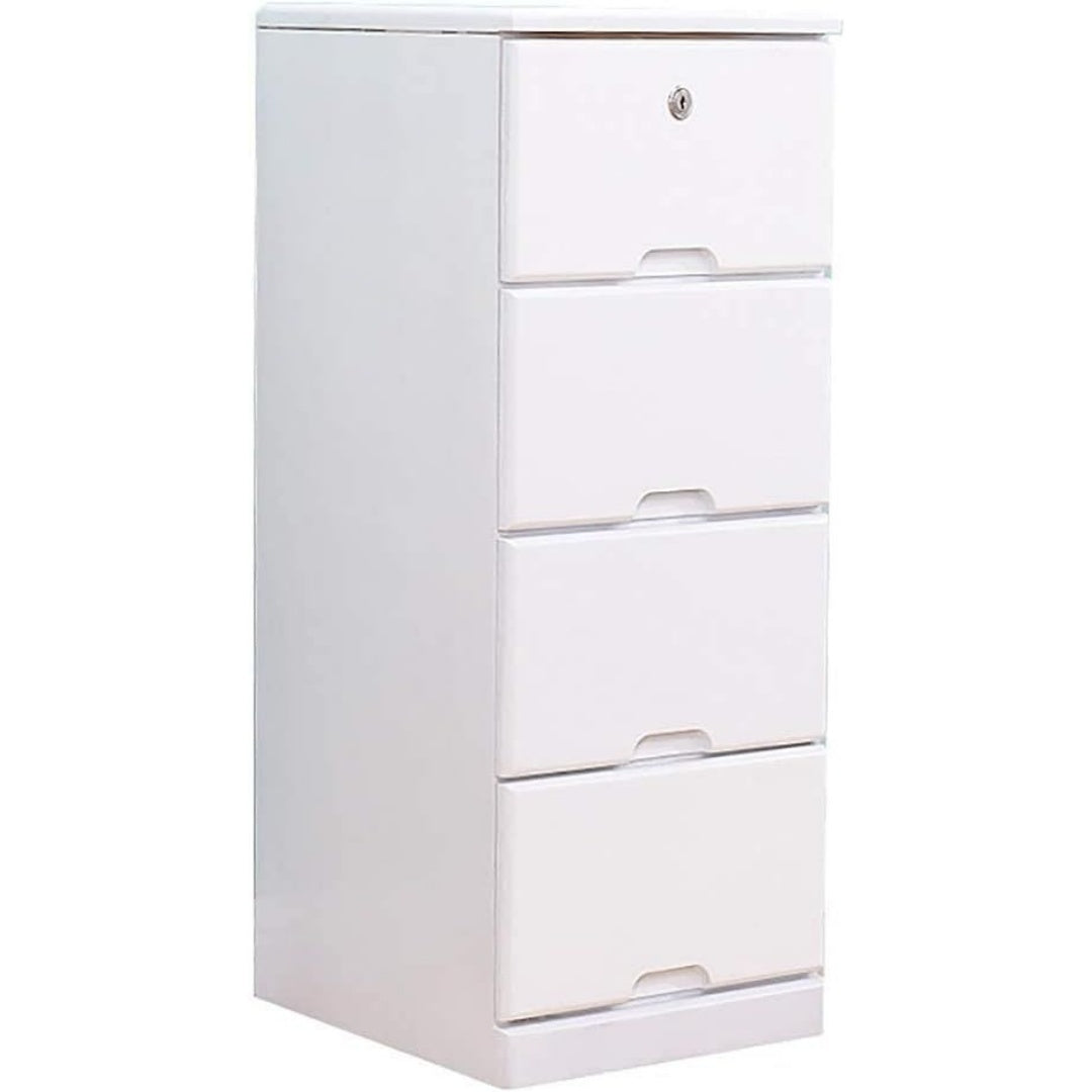 Le charme du rangement avec ce buffet avec tiroirs, avec portes, coloris blanc et naturel