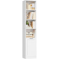Une silhouette equilibree pour ce buffet avec portes, teinte blanc