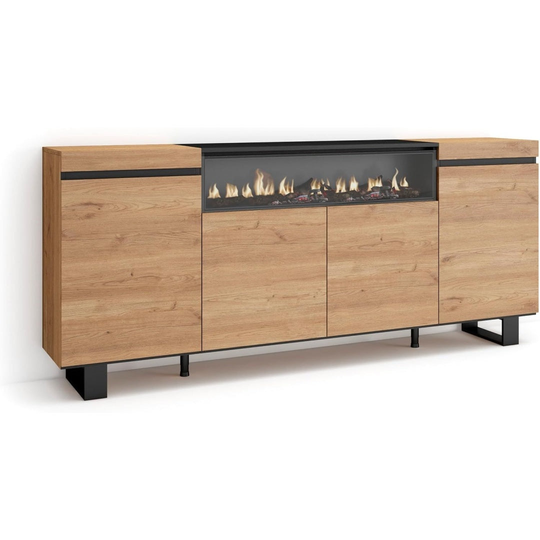 Le charme du rangement avec ce armoire aux lignes contemporaines, coloris blanc