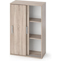 Une touche de caractere, buffet avec portes, a l'aspect bois dans un ton blanc et naturel