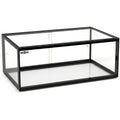 Le charme du rangement avec ce buffet avec portes, a l'aspect bois, coloris gris et bois naturel