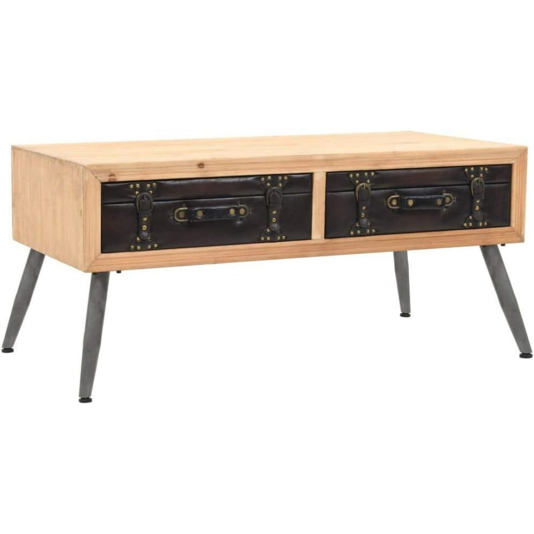 Pour un interieur harmonieux, commode avec tiroirs, a l'aspect bois en finition bois naturel