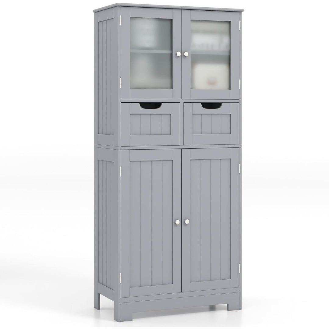 Le charme du rangement avec ce buffet avec tiroirs, avec portes, coloris chene et bois naturel
