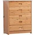 Une touche de caractere, commode avec tiroirs, a l'aspect bois dans un ton bois naturel