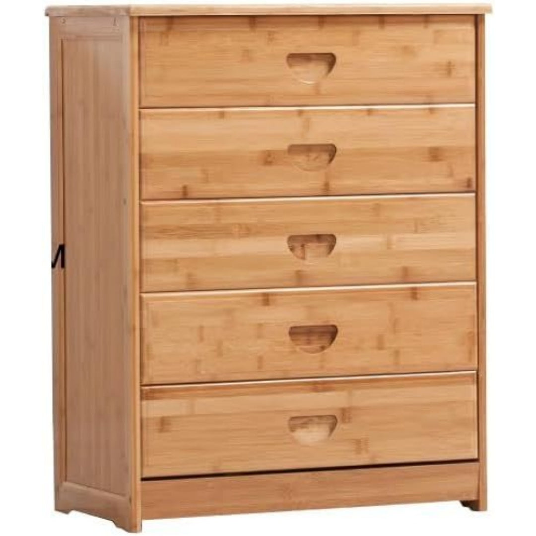 Une touche de caractere, commode avec tiroirs, a l'aspect bois dans un ton bois naturel