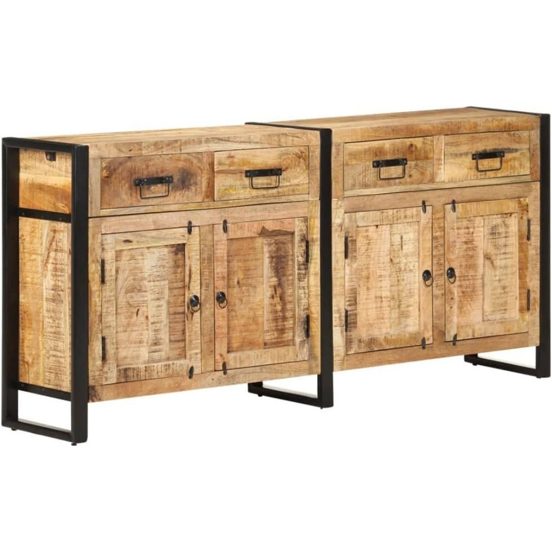 Pour un interieur harmonieux, bibliotheque avec portes, avec etageres en finition blanc et bois naturel