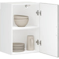 Un espace mieux organise grace a ce commode avec tiroirs, avec portes, finition naturel et vert