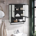 Une silhouette equilibree pour ce buffet avec portes, avec etageres, teinte blanc